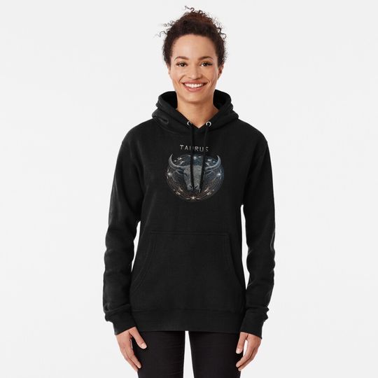 Taurus Zodiac Sign Pullover Hoodie