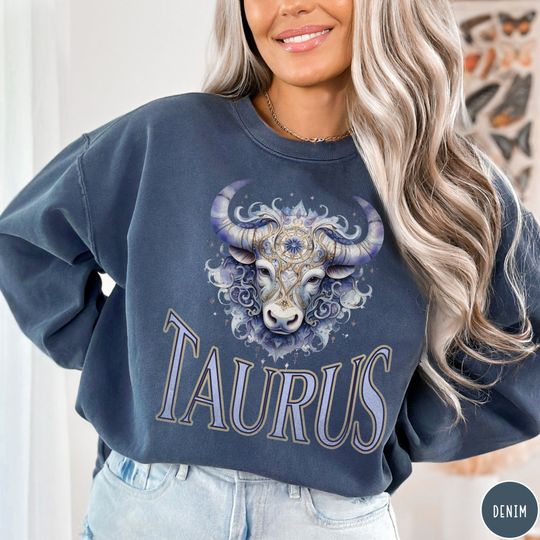 Zodiac Taurus Sweatshirt, Taurus Sweatshirt, Taurus Gift for Her
