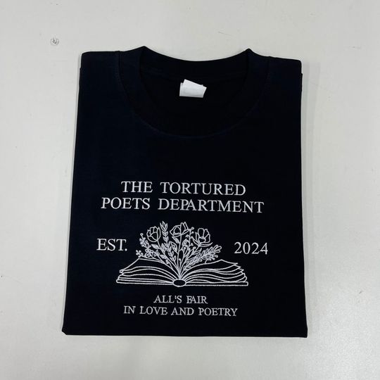 The Tortured Poets Department Embroidered Shirt