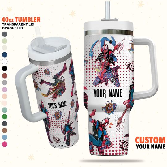 Custom Spiderman SpiderPunk Colorful Tumbler