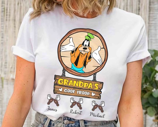 Personalized Disney Grandpa'S Goof Troop Shirt, Father's Day Gift Ideas