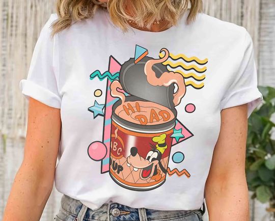 Vintage Disney A Goofy Movie Shirt, Funny Max Goof And Goofy Hi Dad Soup T-shirt, Father's Day Gift Ideas