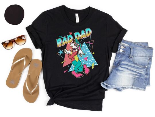 Retro 90S Goofy Rad Dad Shirt, Vintage Disney A Goofy Movie T-shirt, Father's Day Gift Ideas