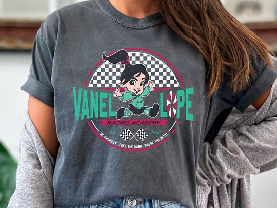 Retro Vanellope Racing Academy Shirt, Funny Disney Wreck It Ralph T-shirt