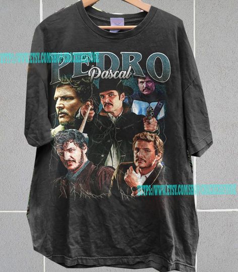 Pedro Pascal Unisex Shirt | Actor Pedro Pascal Vintage 90' Shirt | Pedro Pascal Graphic Tee 90's | Pedro Pascal Merch Shirt | Pedro Pascal