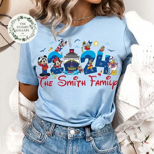 Mickey and Friends Disney Cruise Line 2024 Shirt, Disney Wish Dream Fantasy Magic Shirt