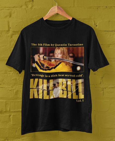 KILL BILL Movie Tee Shirt, Unisex, Gift for Quentin Tarantino Fans, Cult Classic Movie T-shirt