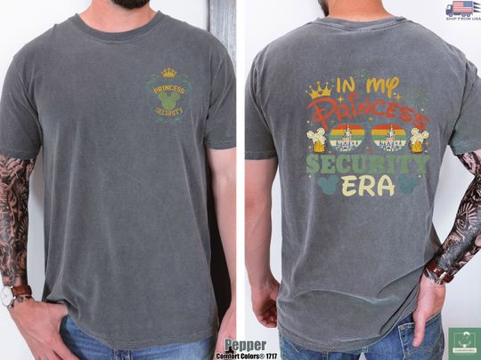 In My Princess Security Era Comfort Colors Tshirt, Father's Day Gift