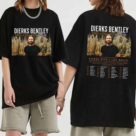 Dierks Bentley - The Gravel And Gold Tour 2024 Double Sided Shirt
