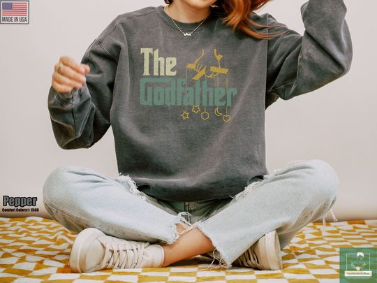 Retro the Godfather Comfort Colors Sweatshirt