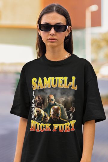 samuel l jackson nick fury  Tshirt Tee and Sweatshirt Womens, Mens