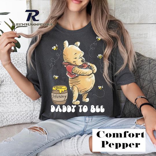 Daddy To Bee, Disney Pooh Daddy, Pregnancy Reveal