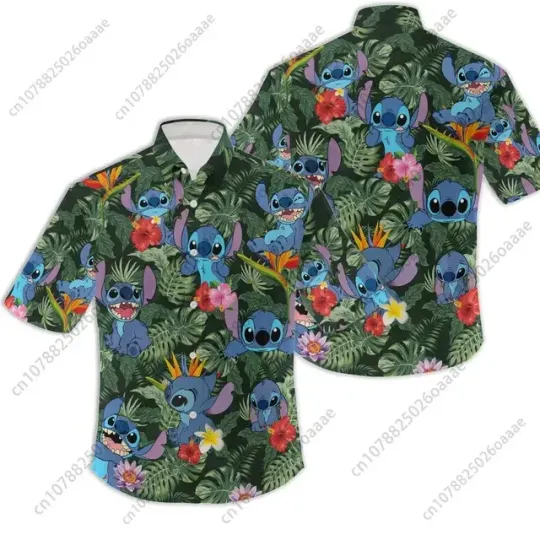 Disney Stitch Summer Vibe Hawaiian Shirt
