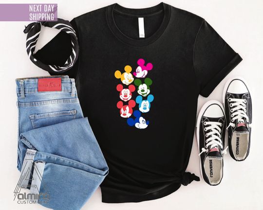 Mickey Pride Shirt, LGBTQ Mickey Shirt, Rainbow Mickey Shirt