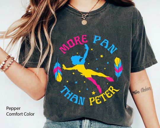 Peter Pan Pansexual More Peter Than Pan Shirt, Disney LGBT Pride Month T-shirt