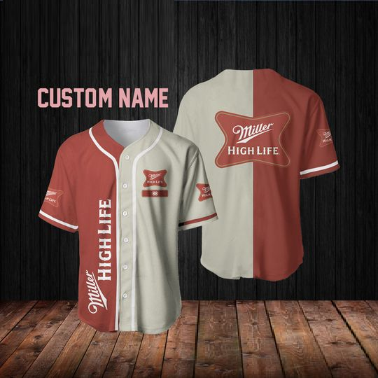 Personalized Miller Highlife Baseball Jersey