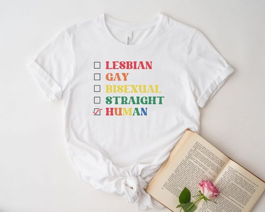 Rainbow Pride Heart Shirt, LGBT Shirt Funny Gift, Pride Shirt, Gay Pride Month Shirt