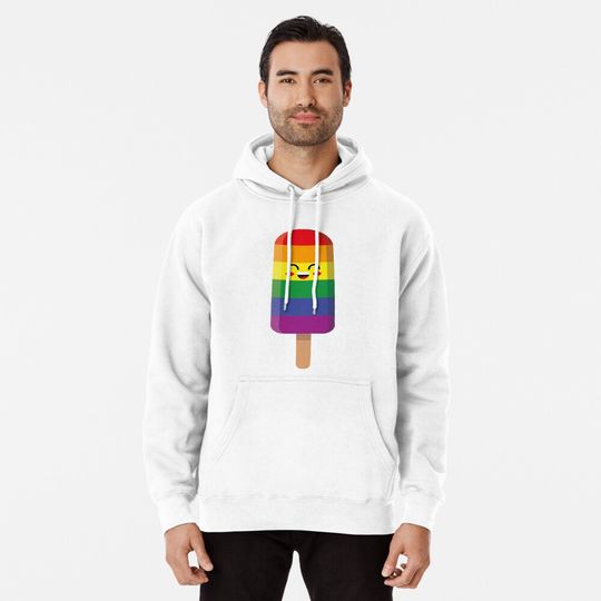 LGBTQ Ice Cream Kawaii LGBT Art Pullover Hoodie