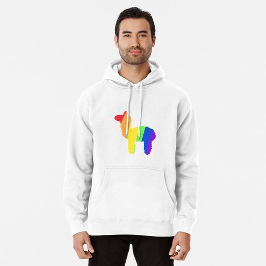 Rainbow alpaca Pullover Hoodie, LGBT Pride Hoodie