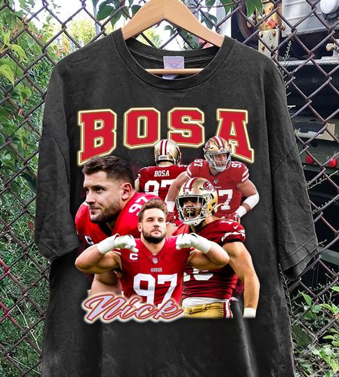 Vintage Nick Bosa shirt, Classic 90s Graphic Tee