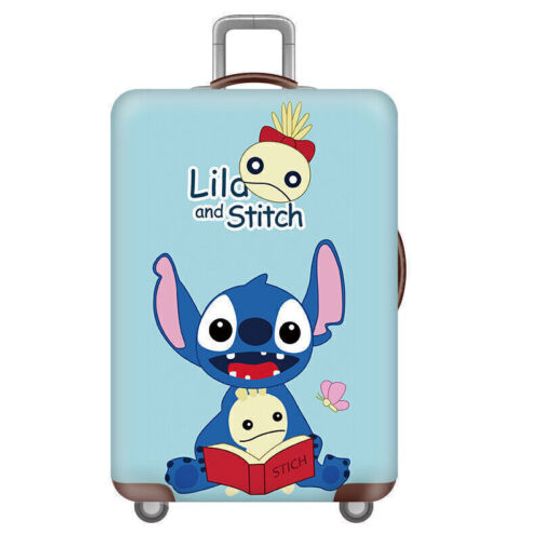 Disney Stitch And Scrump Reading Book Love Luggage Cover