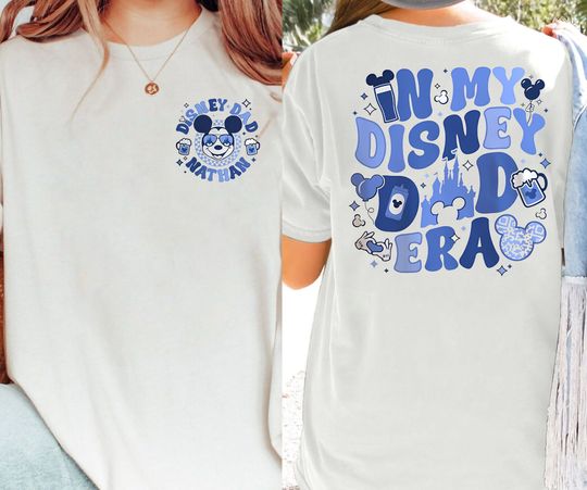 Mickey Mouse In My Disney Dad Era Double Sided Shirt