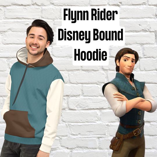 Flynn Rider Disney Hoodie | Color Block Hoodie | Disney Bound Flynn Rider