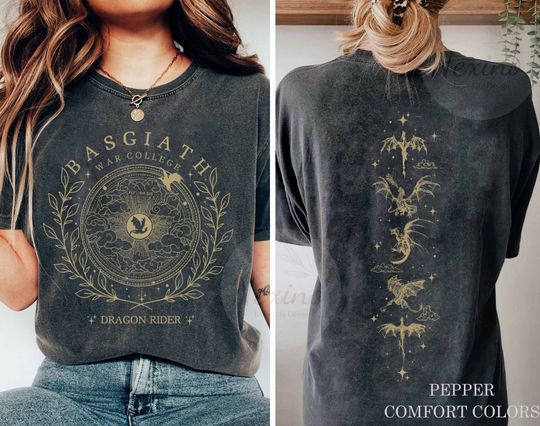 Fourth Wing Double-Sided T-shirt, Vintage T-Shirt for Women