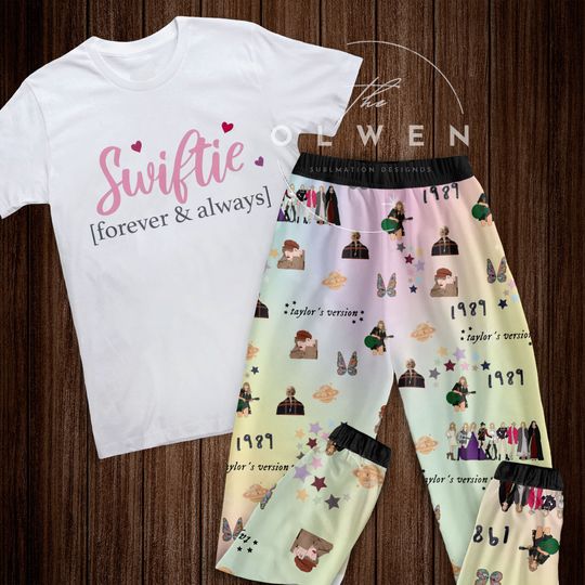 taylor version Forever And Always Pajamas Set, Taylor Personalized Family Pajamas
