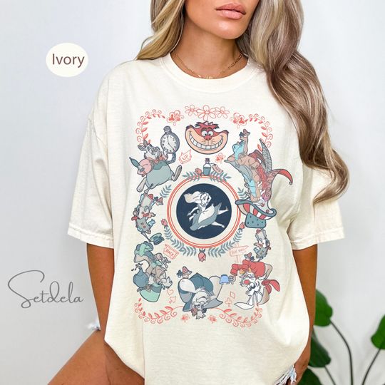 Vintage Alice in Wonderland  Shirt, Disney Princess Alice Shirt
