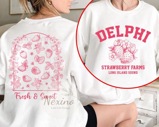 Delphi Strawberry Farms Sweatshirt, Percy Jackson the Olympians Shirt