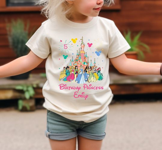 Disney Princess Castle Birthday Shirt, Disney Birthday Family Shirt