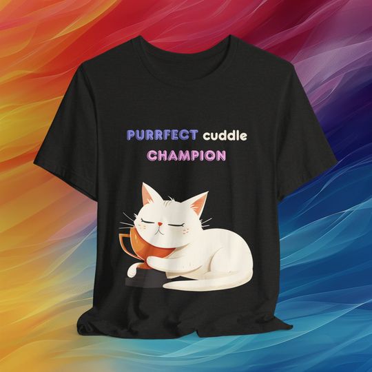Win the Day with the Purrfect Cuddle Champion Tee