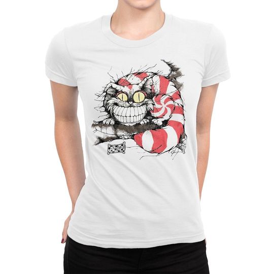 Alice in Wonderland Cheshire Cat T-Shirt, Men's Women's All Sizes (pfa-356)