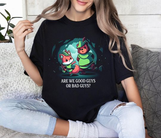 Funny Good Guys Or Bad Guys Robin Hood Shirt, Robin Hood And Little John Disney Shirt