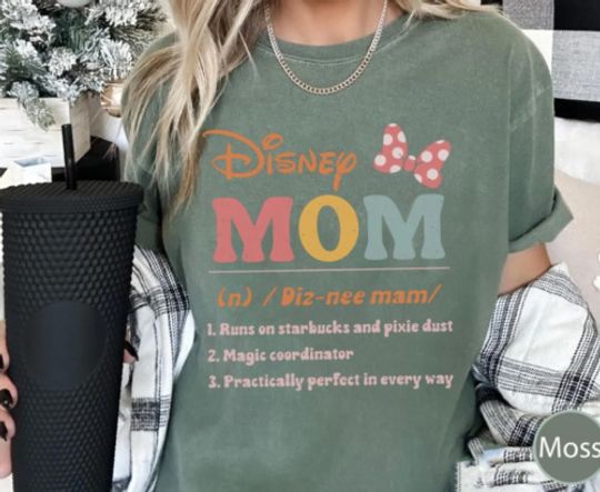 Disney Mom Definition US Shirt, Funny Disney Moss T-SHIRT