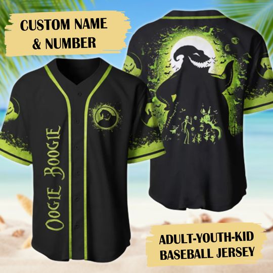 Discover Funny Ghost Baseball Jersey, Horror Movie Baseball Jersey, Magic World Jersey