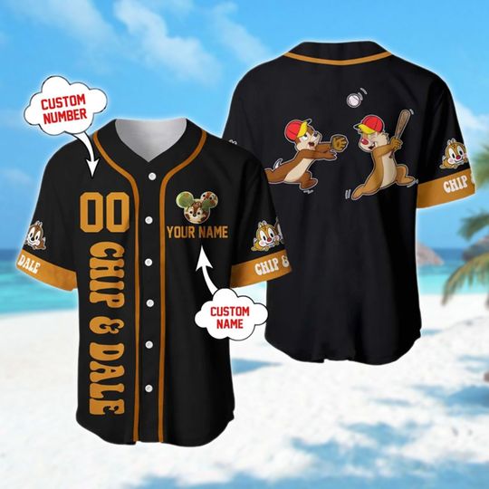 Custom Name & Number Chipmunk Brothers Baseball Jersey
