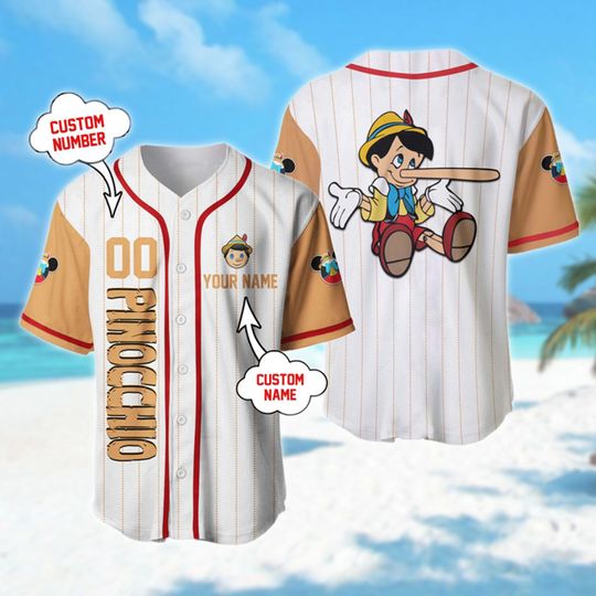 Custom Name & Number Puppet Character Baseball Jersey