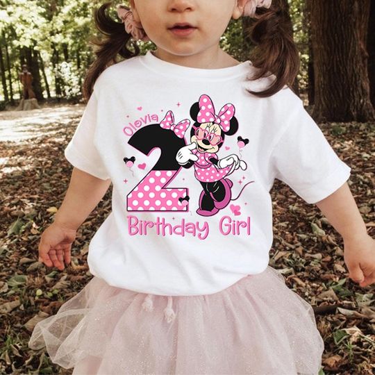 Minnie Mouse Birthday Girl Shirt, Disneyland Birthday Party