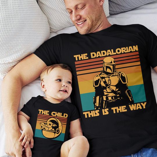 Dadalorian And The Child Matching Set, First Father's Day Gift