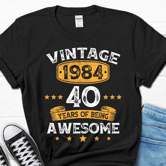 40th Birthday Gift, 40 Years Men's Gift, 40th Birthday Shirt, 40th Bday T-shirt, 40 B-day Gifts