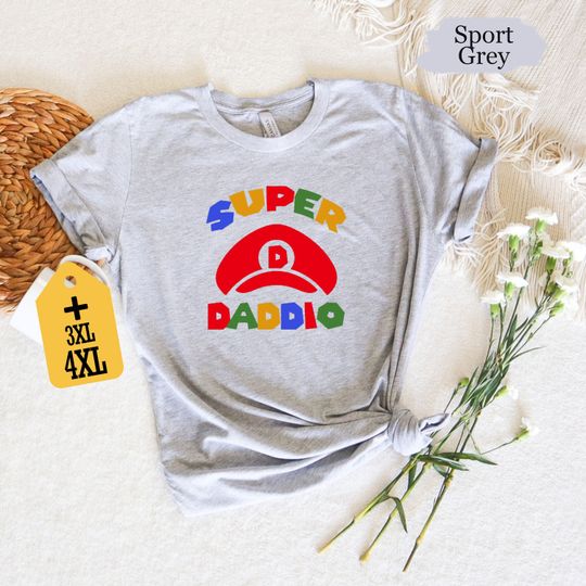 Super Daddio Game Shirt, Gamer Daddy Shirt, Super Dad Shirt