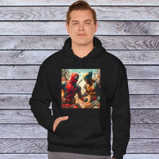 Deadpool and Wolverine Fan Unisex Hooded Sweatshirt