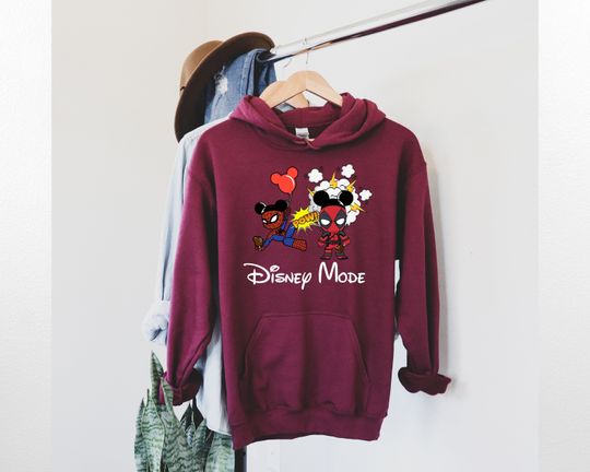 Spiderman Deadpool Disney Mode Sweatshirt