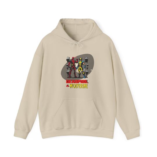 Deadpol and wolverine weightlifitng hoodie