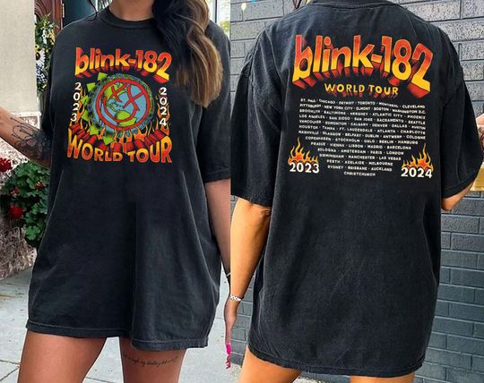 B182 Shirt, B182 Rock Shirt, B182 The World Tour Shirt, B182 Rock n' Roll Shirt Trending Shirt