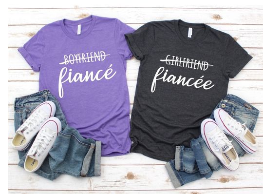 Girlfriend Fiancee Shirt, Engagement Shirt, Fiance Shirt, Bride Shirt, Fiance Shirt