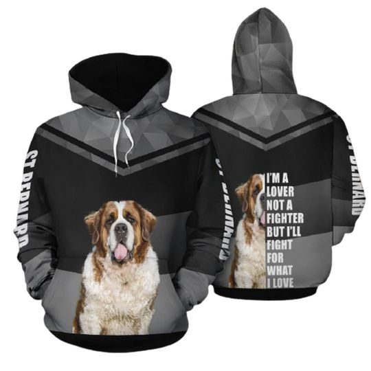 Unisex Novelty Hoodies St. Bernard Pullover , St. Bernard Hoodies