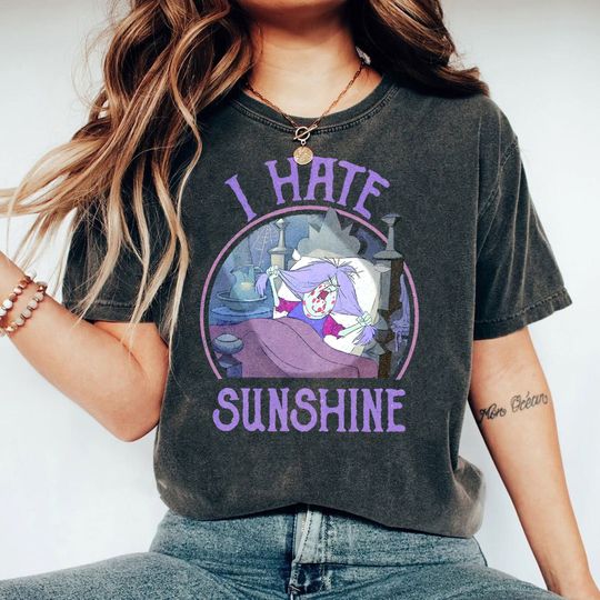 Retro Mad Madam Mim I Hate Sunshine Shirt, Disney Villains The Sword In The Stone T-shirt